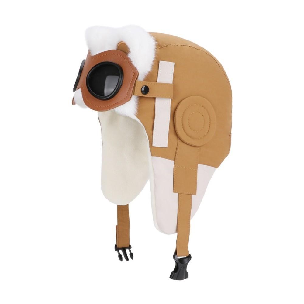 Winter Kids Ear Protection Cap Fleece-Lined Ski Hat Cute Pull-Over Hat  for Boys and Girls