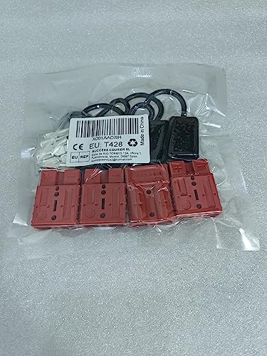 GTIWUNG Разъем питания 50A 600V для вилочного погрузчика, быстроразъемный электрический разъем, красный