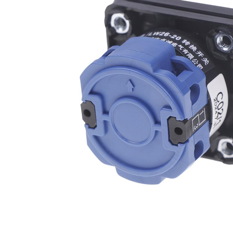 Lw26-20 C02/1 Вкл/Выкл Поворотный Кулачковый Переключатель 2 Положения 2 Полюса 4 Клеммы 220В 20А Для Мотора Водяного Насоса Станка Питание