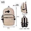 Рюкзак Рюкзак Большой Вместимости 20 л A4 Черный Логотип Водоотталкивающий Передний Боковой Задний Карман Держатель для Холодной Бутылки Карман для Безопасности 0342 Бежевый Один Размер