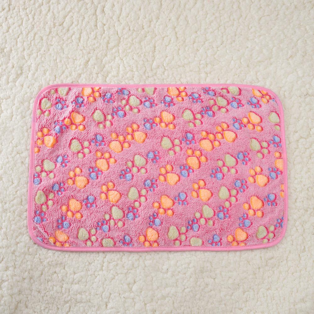 Одеяло для собак с принтом лапы для маленьких и больших собак, кошек, теплые дорожные автомобильные одеяла, домашний диван-кровать, коврик для французского бульдога, чихуахуа, матрас для домашних животных