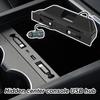 Скрытый USB-хаб в центральной консоли, выдвижной кабель, зарядный хаб Type-C для Tesla Model Y Juniper / Model Y LR / Model 3 Highland