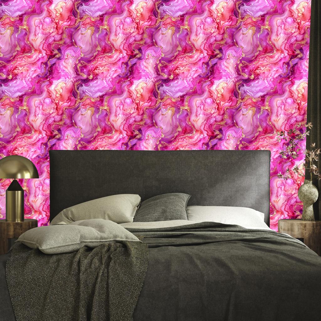 Ink purple, powder pink and pink wallpaper for living room and bedroom 50x1000