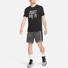 Nike Спортивная футболка с короткими рукавами Just Do It с буквенным принтом, мужские топы, черные DD0802-010