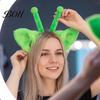 Alien Kitten Costume Props Cat Ears And Tail Set, Cute Headband with Antennae, Plush Adjustable Animal Cosplay Kit for Halloween Party, Comic
