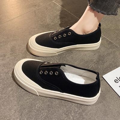 Весенние кружевные маленькие белые туфли женские новые парусиновые туфли на платформе без шнурков, женские туфли, кеды, тканевые туфли