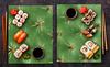 2x GLASS PROTECTIVE PLATE FOR STOVE 40x52 CACTUS
