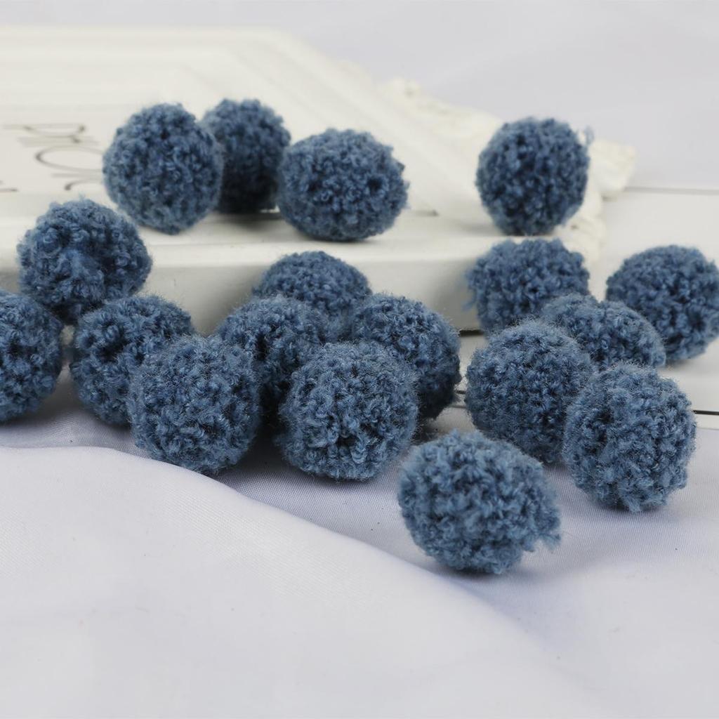 15/20mm Colorful Pompoms Dolls Garment Handmade Material Soft Fluffy Pom Poms Ball For DIY Kids Toys Accessorie