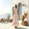 Vacation Style Sleeveless A-Line Maxi Dress,Lightweight Flowy,Fresh & Versatile for Casual Vacation Wear