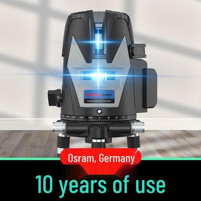 Высокоточный инфракрасный 5-линейный лазерный уровень для стен и пола, самовыравнивающийся, зеленый свет, для наружного использования