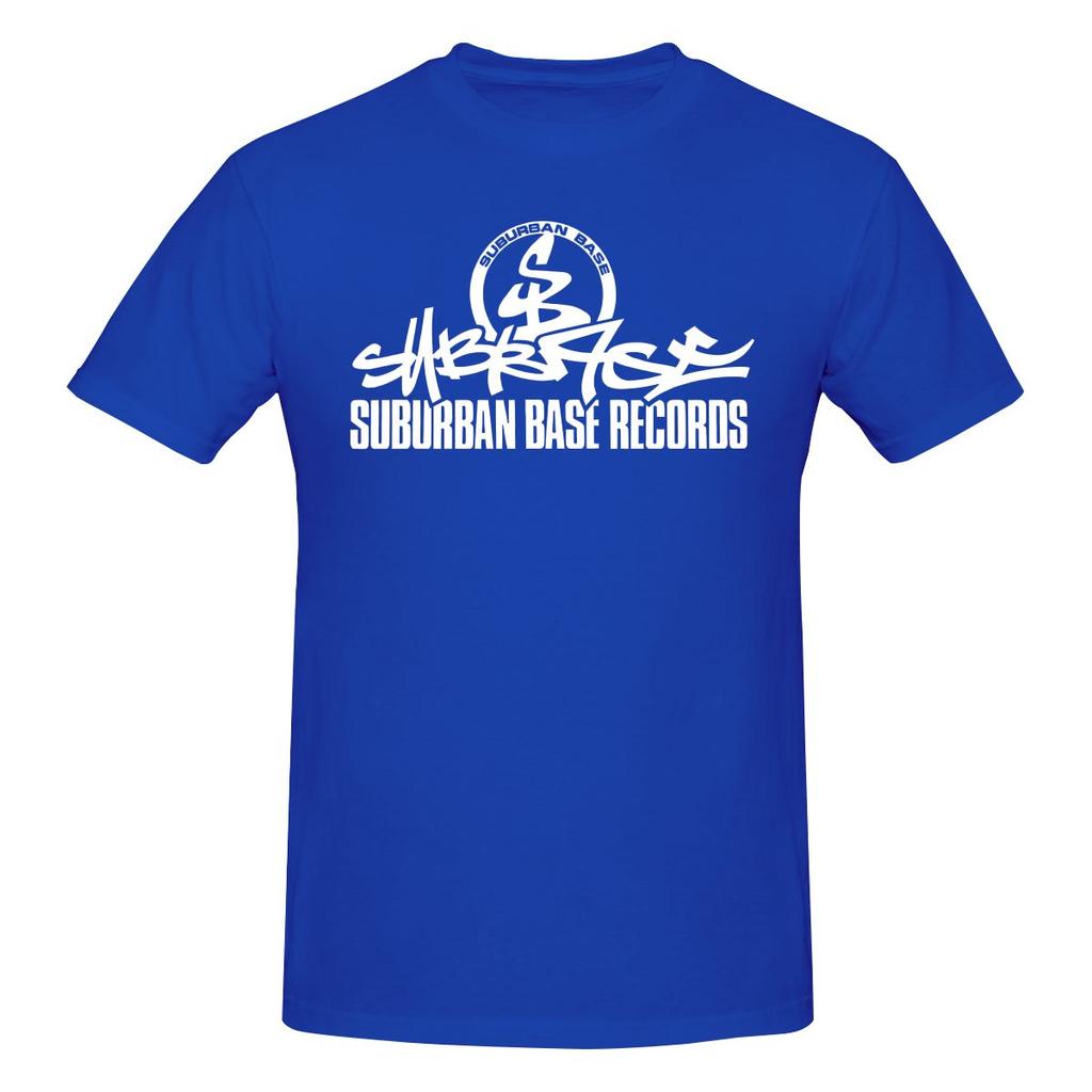 Suburban Base Record Jungle Hardcore Standard Shoulder Tshirt Light Sports Seamless Splicing Shirt