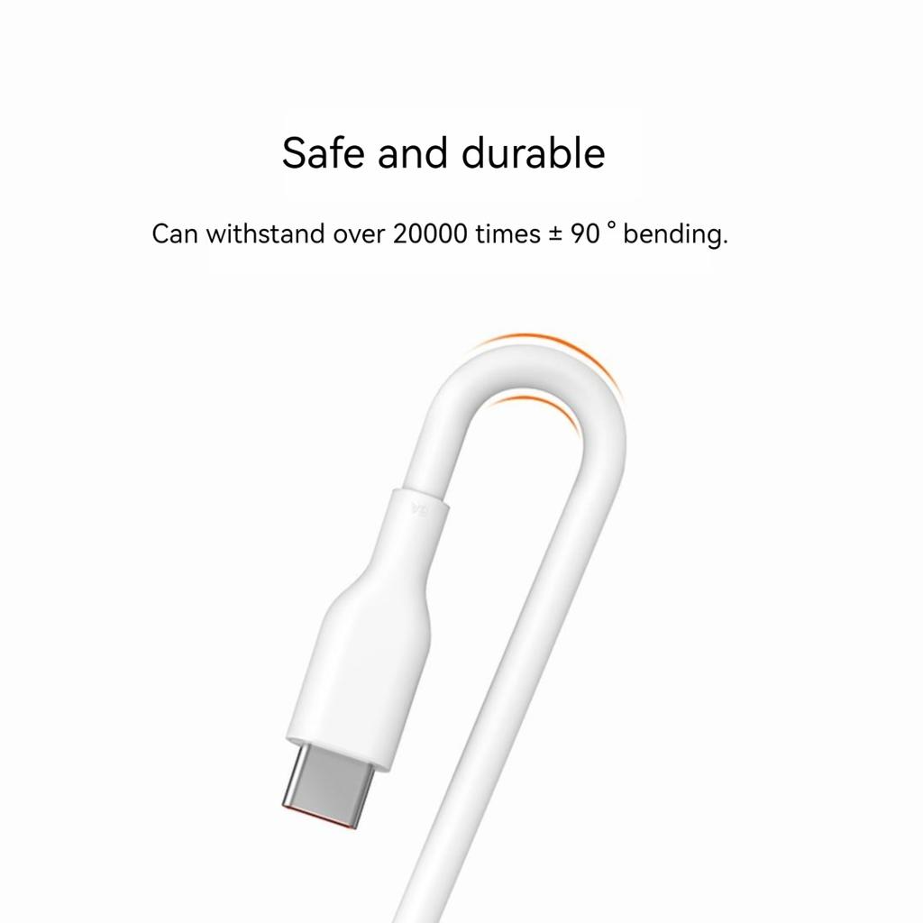 Xiaomi USB-C Type-C 120 Вт, 6 А, телефонный кабель для быстрой зарядки