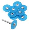 40Pcs Dental Polishing Discs With 1 Shank 14Mm Abrasive Teeth Grinding Materials With Caps Dentist Tools For Dental Clinic