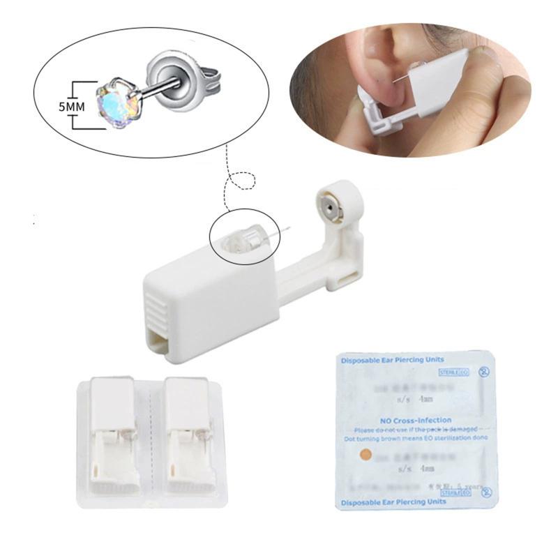 Одноразовый автоматический пистолет для прокалывания ушей, профессиональный набор из нержавеющей стали 2-го поколения для прокалывания ушей