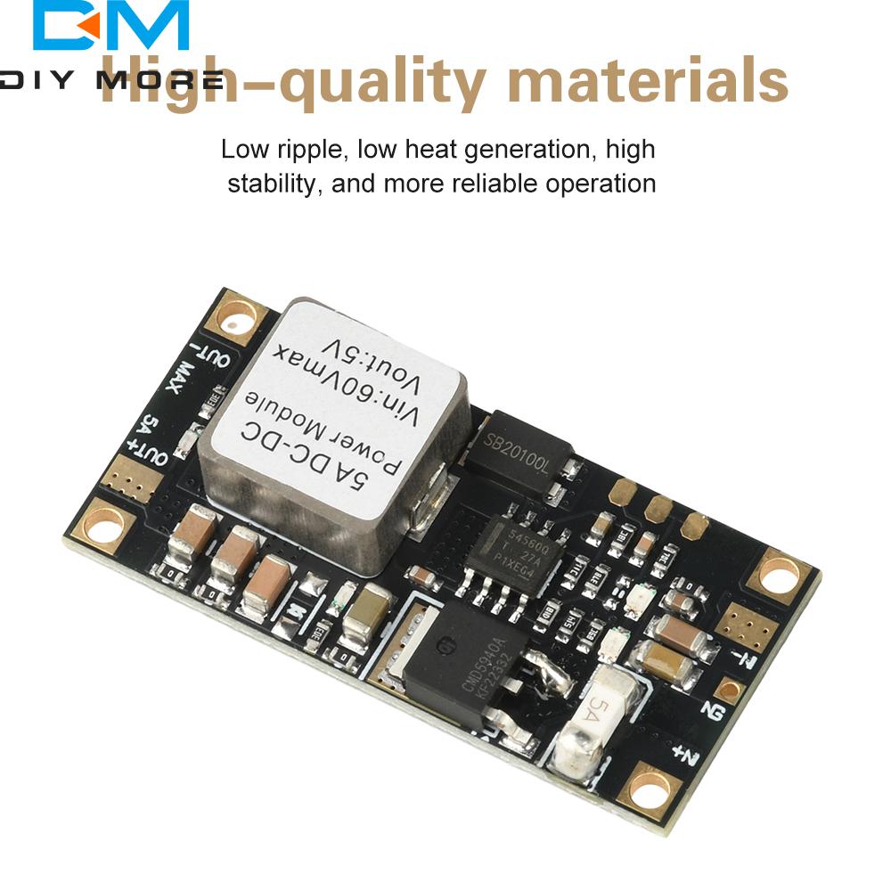 DC-DC Voltage-stabilizing Step-down Module 6.5V-60V to 5V/12V Voltage Regulator Buck Converter Power Supply Module 5A