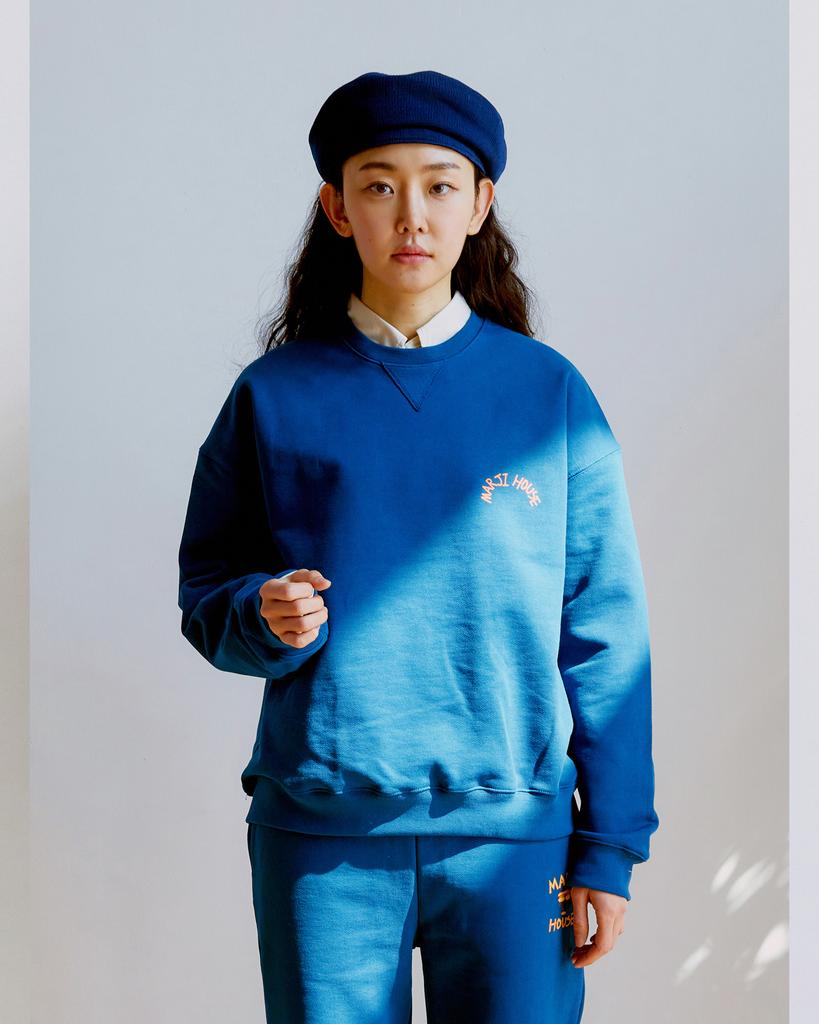 MARJI HOUSE Vintage Logo Sweat Shirts Blue