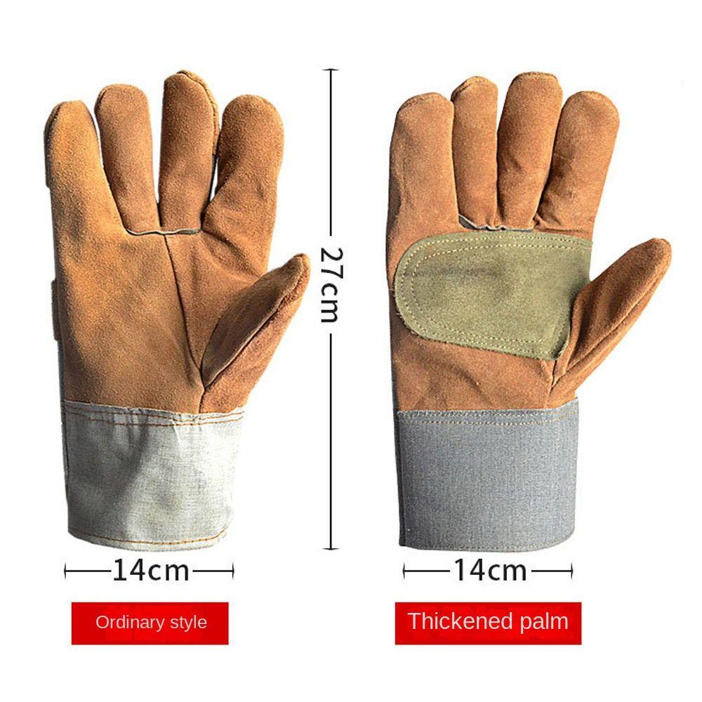 Non-Slip Cowhide Welding Gloves Wear-resistant Welder Work Gloves Safety Gloves  Safety Protection