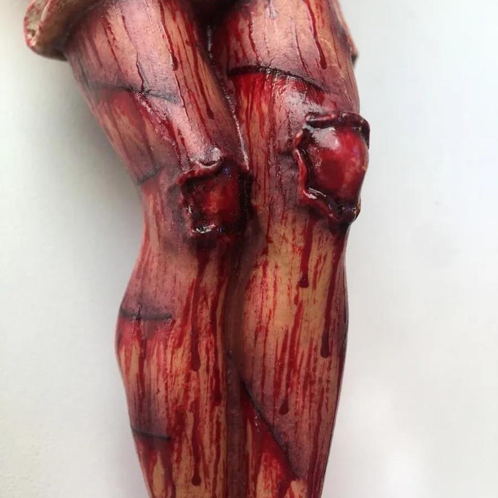 Церковные реликвии Фигурки Распятие Иисус Христос на подставке Крест Настенное распятие Антикварное украшение для домашней часовни