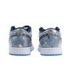 Jordan Air Jordan 1 Monster Lab, Canglang Moon Shadow Low top Vintage Basketball Shoes Unisex White Blue Silver 553558-404(Team445-)