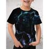 Футболка для мальчиков с изображением тираннозавра рекса, модный тренд, 3D-принт, футболки, детские футболки с короткими рукавами и круглым вырезом, летняя быстросохнущая одежда для мальчиков