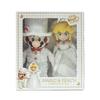 Sanei Boeki Super Mario Odyssey Mario Peach Wedding Set X D18 X H40cm Plush Toy OD04 & W34.5