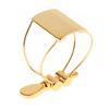Metal Gold-plated Ligature Tenor Sax Mouthpiece Clip with Plastic Cap for Tenor Saxophone