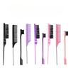 3Pcs/set Hair Coloring Brushes Combs  Pointed Tail Hairdressing Comb Double Comb Three Rows of Styling Brush Eyebrow Brush Tools