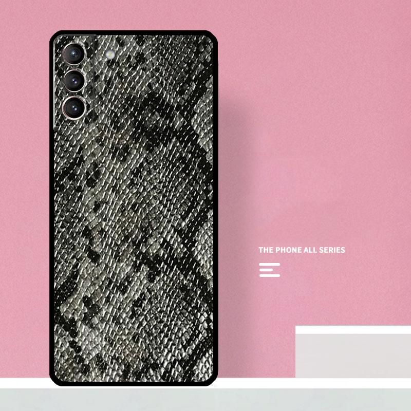 Чехол для телефона с принтом под змеиную кожу Для Samsung Galaxy S26 S23 Ultra S20 S21 S22 S24 S25 Plus S10 S25 FE Чехол Coque