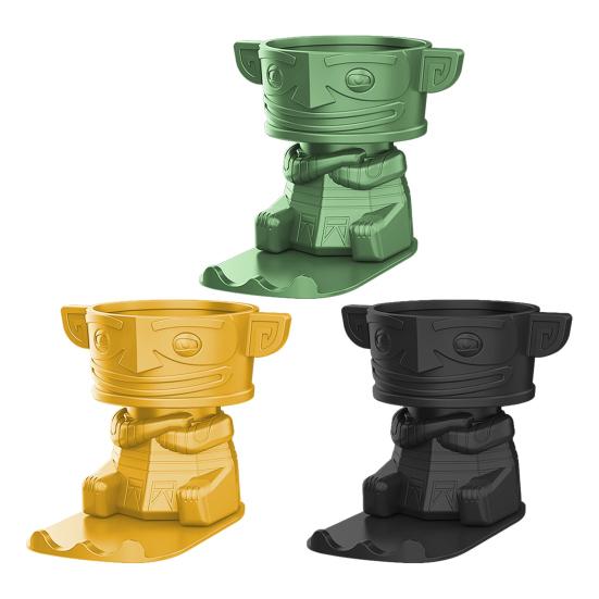 Подставка для карандашей Настольный органайзер Большая вместимость Креативная форма Многофункциональный Забавный держатель для кистей для макияжа Подставка для мобильного телефона