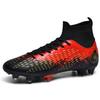 Football Shoes 35-48 Men's High-top Football Shoes Large Size Children's Artificial Lawn   Long Nail Green Football Boots Training Black Sneakers