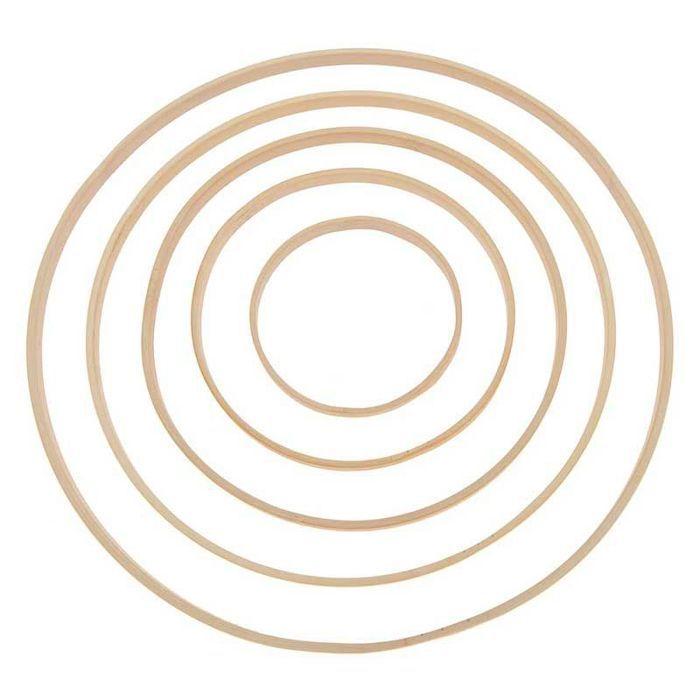 Anneau en bambou plat Ø 10 cm