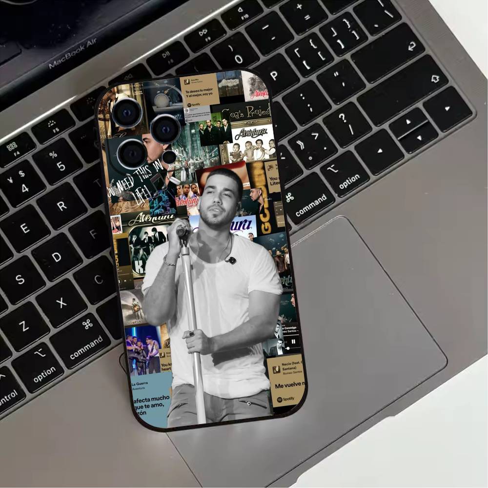 Singer Romeo Santos Phone Case For iPhone 17,16,15,14,13,12,11 Plus,Pro Max,XS,Soft Silicone Black Cover