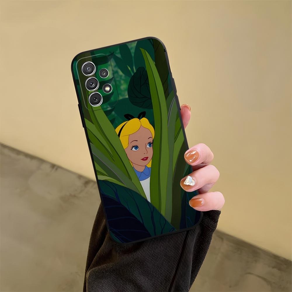 Чехол для телефона "Алиса в Стране чудес" для Samsung Galaxy S23 S24 S20 S21 S22 Ultra Fe Plus M54 A34 A54 A24 A52 A53 Coque