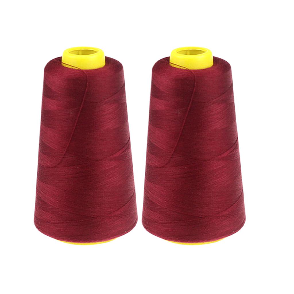 Household Color Polyester Sewing Thread Pagoda Thread 2PC 2300 Yards