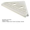 Triangle Corner Sink Caddy Dish Drying Rack Over The Sink Roll Up Dish Drainer Mat with Suction Cups Kitchen Organizer