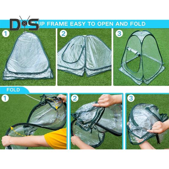 Мини-чехол для защиты растений на молнии, практичный прозрачный защитный чехол для выращивания растений в палатке