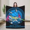 Colors Renamon Blanket  Digimon Anime Fanart Cmyk Plush Awesome Soft Throw Blankets for Home  Winter