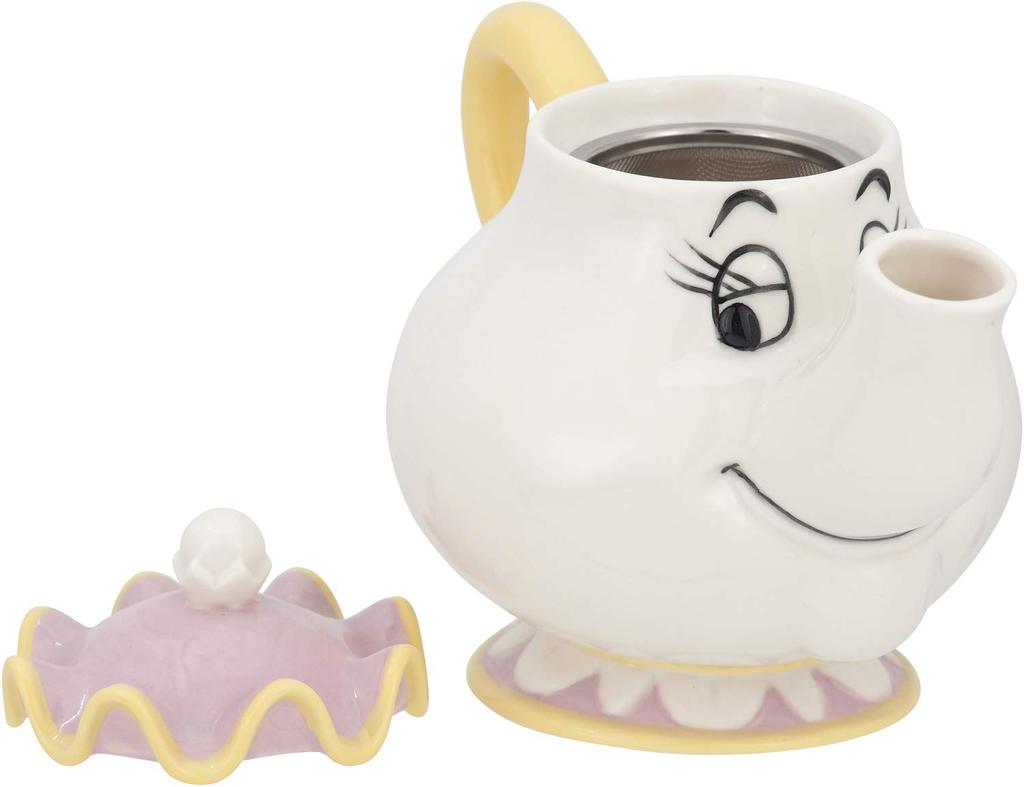 Sun Art Disney and the Potts and Chip Tea Set Teacup Set Tea Pot Beauty and the Beast Goods Ornament Disney Interior SAN2704 "Beauty Beast" Mrs.