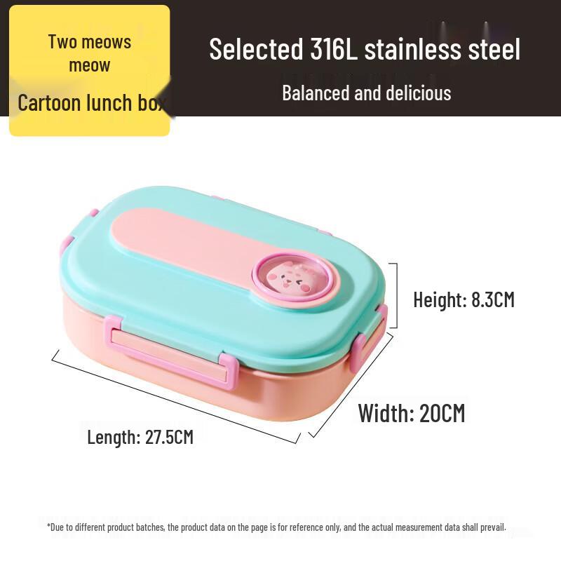 COOKER KING 316L Stainless Steel Cartoon Lunch Box