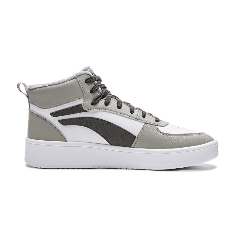 Men's Sneakers Li-Ning Skate Shoes Men's High-top Lunar Surface Gray/Standard White/Obsidian Gray