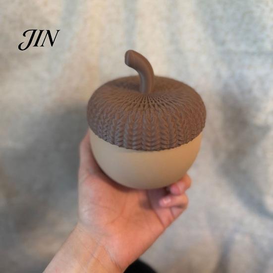 Acorn Storage Box Box, with Matte Frosted Surface, Dustproof Moisture-Proof Retro Forest Style Jewelry Organizer, Desktop Small Item Holder