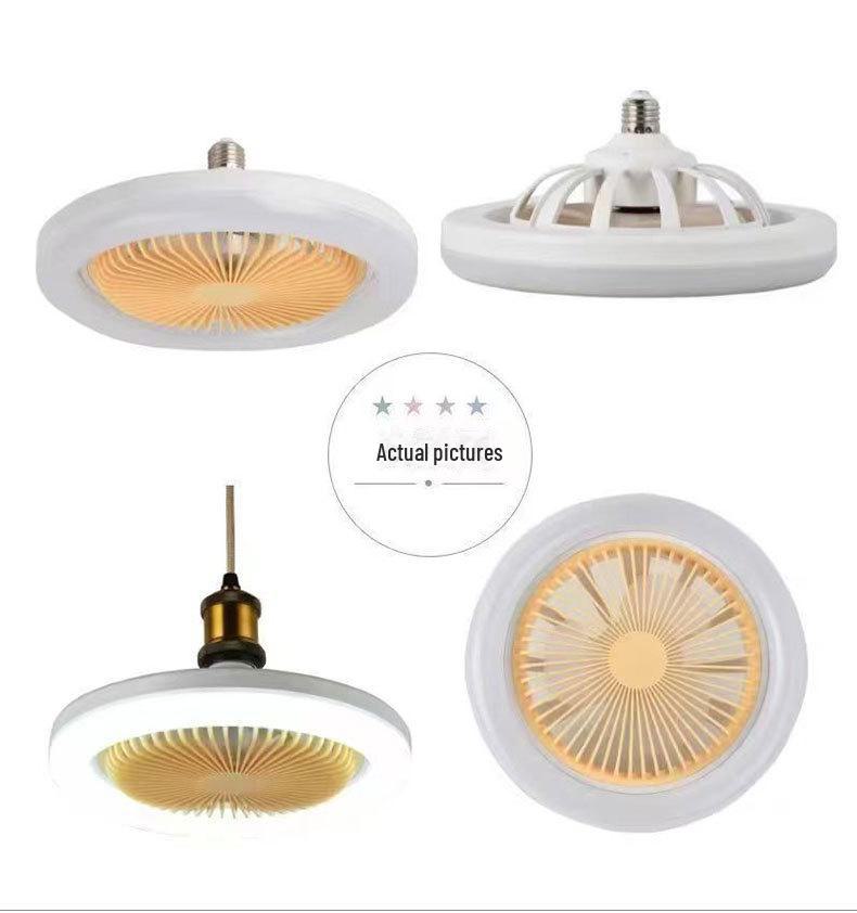Светодиодный потолочный вентилятор E27 с дистанционным управлением — высокая яркость, энергосбережение, безопасность для глаз для дома и кухни