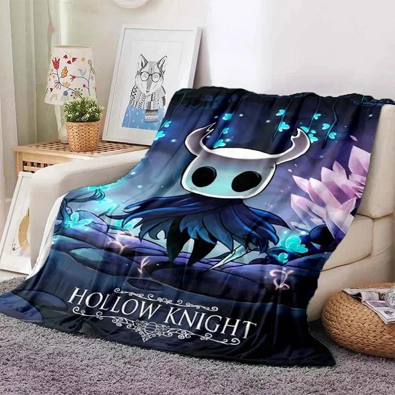 Hollow Knight Fashion Digital Printed Pattern Тонкое одеяло Фланелевое одеяло Портативное одеяло для дома, путешествий, офиса, обеденного перерыва