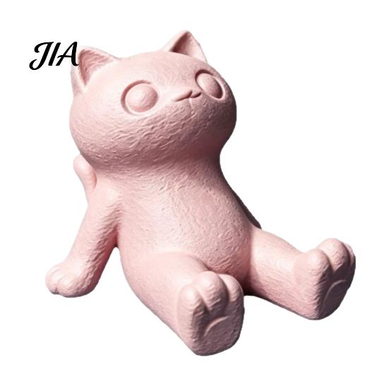 Видеоподставка Hands Free Милый Кот Подставка для Телефона, 3D Печатная Лежащая Настольная Подставка для Мобильного Настольный Декор Планшет, Крепление Декор для Домашнего Офиса, Подарок Любителям
