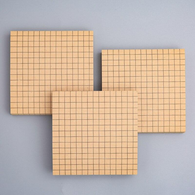 80sheets/pc Square Shaped Memo Pad Tearable Self-adhesive Notebook Sticky Note Pad Office Stationery Notepads Journaling Notepad