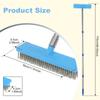Long Handle Floor Scrub Brush Stainless Steel Wire Deck Brush Household Cleaning Tools Stiff Bristle Broom for Concrete Floor