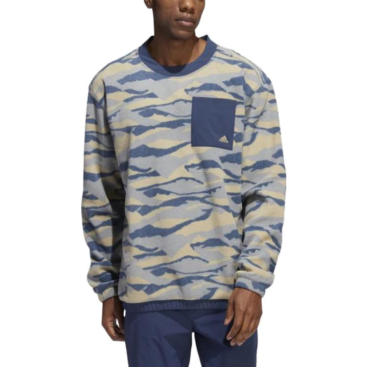 Adidas Sweatshirts Men's Multicolor Crew Neck Moderate Regular HF6525