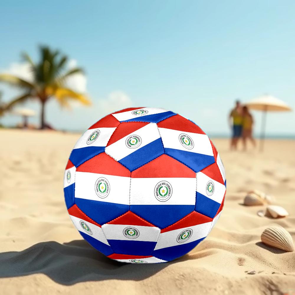 Paraguay Theme Size 5 Soccer Ball, Suitable for Both Indoor and Outdoor Matches, a Gift Suitable for Everyone.