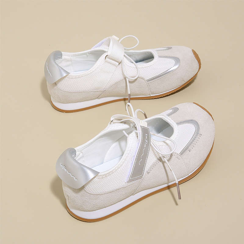 Некрасивые милые спортивные функциональные балетки для тренировок женские 2025 лето сетчатые дышащие сандалии Мэри Джейн повседневная обувь