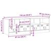 TV Cabinets 2 pcs Mustard Yellow 67 x 39 x 44 cm Steel